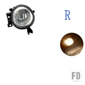 VW トゥアレグ 37803-2010 フォグランプハロゲン LED フロントフォグランプヘッドライト DRL アクセサリー - R with halogen