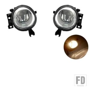 VW トゥアレグ 37803-2010 フォグランプハロゲン LED フロントフォグランプヘッドライト DRL アクセサリー - L and R with halogen