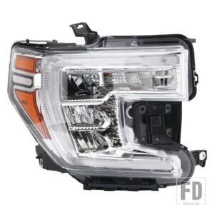 1 LED ヘッドライト GMC シエラ 1500 2019-21 ヘッドライトヘッドランプウィンカー光幅ライトロービームアクセサリー - Right