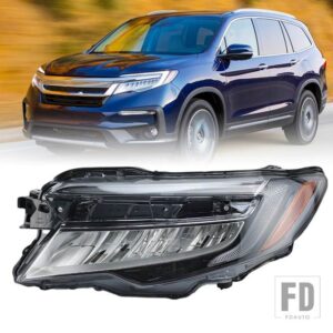 ホンダ ヘッドライト パイロット 2019-22 米国バージョンロービーム/ハイビーム LED ヘッドライトヘッドランプデイタイムランニングライト - left side only