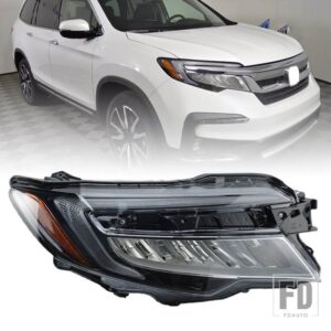 ホンダ ヘッドライト パイロット 2019-22 米国バージョンロービーム/ハイビーム LED ヘッドライトヘッドランプデイタイムランニングライト - right side only