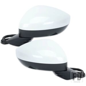 ホンダ サイドバックミラーアセンブリ シビック 2022 2023 ウィンカーインジケータライトカバーキャップケース外装装飾 3ピン - white 1 pair