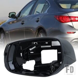 自動サイドミラーカバーインフィニティ Q50 Q50S Q70 2014-2022 Q60 QX30 2016-2020 フレームホルダーリアドアウイングカーアクセサリー - left