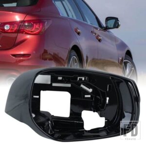 自動サイドミラーカバーインフィニティ Q50 Q50S Q70 2014-2022 Q60 QX30 2016-2020 フレームホルダーリアドアウイングカーアクセサリー - right