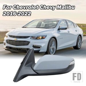 シボレー 自動サイドバックミラーマリブ XL 2016 2017-2020 車加熱ミラーウィンカーライトアクセサリー米国モデル - 7wires left
