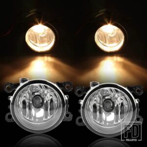 三菱 フォグランプ LED ASX L200 パジェロ 4 アウトランダーグランディス 2003-2015 ハロゲンフォグランプヘッドライトワイヤーハーネスアクセ - Pair Halogen