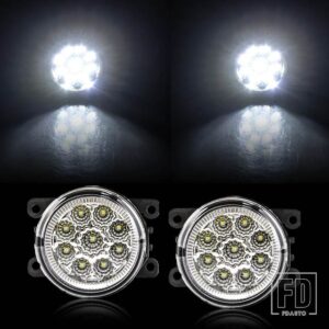 三菱 フォグランプ LED ASX L200 パジェロ 4 アウトランダーグランディス 2003-2015 ハロゲンフォグランプヘッドライトワイヤーハーネスアクセ - white LED