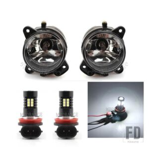 フォグランプフォルクスワーゲン T5 トランスポーターマルチバンカラベル 2003-2010 ハロゲン LED フォグランプ DRL ヘッドライトフォグランプ - 2pcs led fog lights