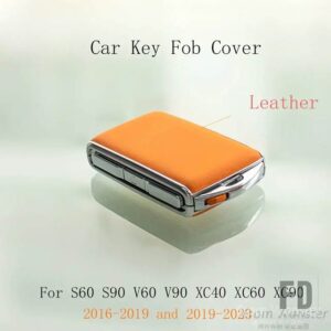 ボルボ レザーキーフォブカバーキーケースシェル XC90 2016 V90 2017 S60 2019 V60 2019 XC40 2018 XC60 2020 S90 ポールスター 2 1