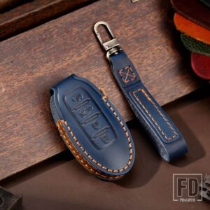 日産 5 4 3ボタンキーケースカバー ルージュマキシマアルティマセントラムラーノキャシュカイアクセサリー - 4 bottons-blue