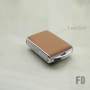 ボルボ レザーキーフォブカバーキーケースシェル XC90 2016 V90 2017 S60 2019 V60 2019 XC40 2018 XC60 2020 S90 2021-23 - Leather - brown