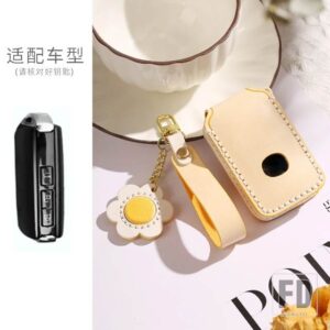 マツダ 3 4ボタン レザーキーケースカバー 3 6 ALEXA CX5 CX8 CX4 CX30 MX30 CX9 X9 X5 MX5 SS30 2019 2020 2022 2023 キーフォブ - Yellow