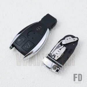 メルセデスベンツ 3/4ボタン 交換キーハウジングリモート FOB ケースシェル CL SLK CLK C E Sクラス BGA NEC デュアル/2/2 バッテリー - B- (3 bottons)