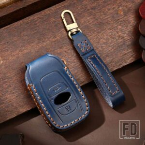 スバル キーフォブ XV BRZ フォレスター 2019 レガシィアウトバックホルダープロテクターキーケースカバー KEYCHIAN アクセサリー 3 4ボタン - Blue
