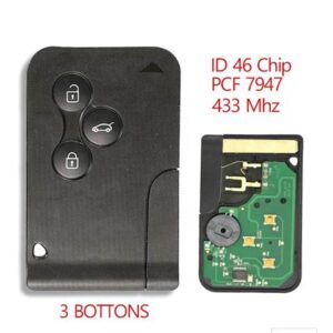 3ボタン 433MHZ ID46 PCF7947 チップスマートリモートキーケースシェルルノーコレオスメガーヌ 2 風光明媚なクリオローガングランド 2003-2008 - No Words