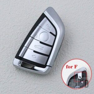 BMW 3/4ボタン 交換キーハウジングリモート FOB ケースシェル X1 X5 F15 X6 X5M X6M F16 G30 7シリーズ G11 X1 F48 F39 - 4 Bottons (for F)