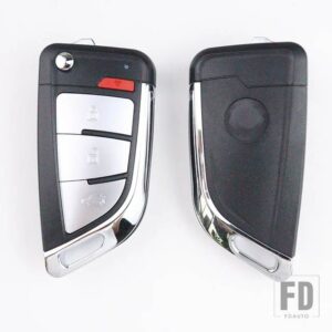 3 4ボタン キー FOB ケースシェルハウジング XHORSE 折りたたみキー VVDI XEKF20EN 回路基板用 - 4 bottons x 1pcs