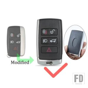 ジャガー ランドローバー EVOQUE ディスカバリー 4 EVOQUE F ペース F タイプ XE XF XJ フリーランダーキーシェルリモート FOB ケースハウジン - A for Land Rover