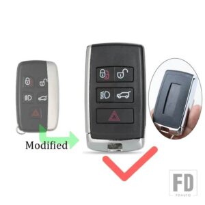 ジャガー ランドローバー EVOQUE ディスカバリー 4 EVOQUE F ペース F タイプ XE XF XJ フリーランダーキーシェルリモート FOB ケースハウジン - A for Jaguar