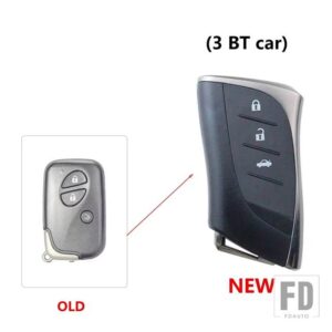 レクサス アップグレードキー FOB ケースシェルハウジング IS250 IS300C RX270 GX460 ES240 ES350 LS460 GS300 450H 460H 交換 - 3BT - car