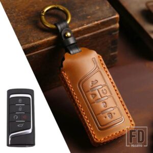 レザーキーフォブケースカバー GAC エネルギー TRUMPCHI GA6 GM6 AION S V Y LX GS7 GS8 GS5 GM8 GS4 GS3 GS7 GS8 M8 GS5 アクセサリー - C Brown