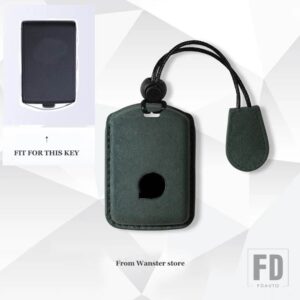 ボルボ 革キーカバーキーケース XC60 XC40 XC90 S90 V60 S60 V90 S60L C40 EX40 EX90 2019-23 アクセサリー - A-dark green-sheng