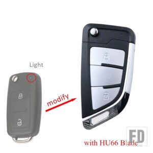 VW 2 3ボタンキー FOB ケースシェルハウジング - upgrade - 2 bottons