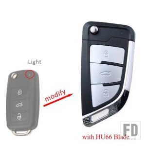 VW 2 3ボタンキー FOB ケースシェルハウジング - upgrade - 3 bottons