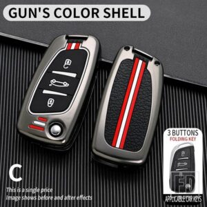 シトロエン プジョー C2 C3 C4 C5 C6 C8 DS4 107 207 306 307 407 308 607 金属キーカバー FOB ケースシェルアクセサリー - gun - only shell