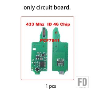 2ボタンキー FOB ケースシェルハウジング MG 3 MG3 2011-15 433MHZ ID46 チップ PCF7941 - only board