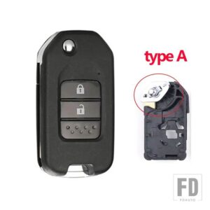 ホンダ 2/3ボタンキー FOB ケースシェルハウジング シビック CR-V HR-V アコードジェイドクライダーオデッセイ XRV CRV シティジャズマリーナ知 - 2 bottons-type A