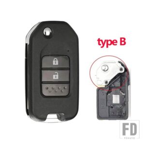 ホンダ 2/3ボタンキー FOB ケースシェルハウジング シビック CR-V HR-V アコードジェイドクライダーオデッセイ XRV CRV シティジャズマリーナ知 - 2 bottons-type B