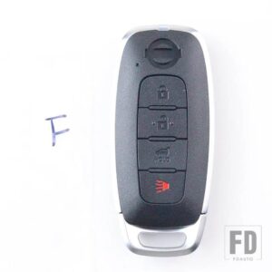 日産 2 3 4/5ボタンキー FOB ケースシェルハウジング エクストレイル T33 キャシュカイ J12 ティアナアルティマアリヤジュークキックさくら 20 - F