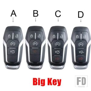 フォード 3/4/5ボタン M3N-A2C31243800 DS7T-15K601-D キー FOB ケースシェルハウジングマスタングエッジエクスプローラーフュージョンモンデオ