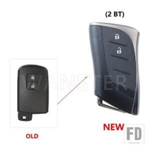 トヨタ アップグレードキー FOB ケースシェルハウジング カムリカローラアバロン RAV4 ランドクルーザースマートキー 2012 2013 2014 - 2 BT