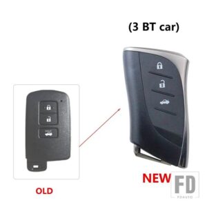 トヨタ アップグレードキー FOB ケースシェルハウジング カムリカローラアバロン RAV4 ランドクルーザースマートキー 2012 2013 2014 - 3BT - car