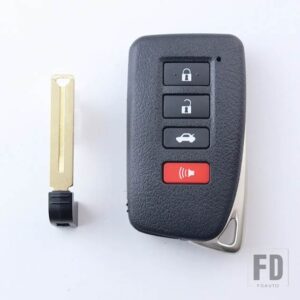 レクサス 2 3 4ボタン キー FOB ケースシェルハウジング ES350 LS/ES/GS/NX/RX/GX/UX 200 260 300 350 GS300 GS350 IS250 ES250 NX200 - 4 BOTTONS-Car