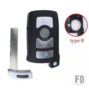 BMW キー FOB ケースシェルハウジング 7シリーズ E65 E66 E67 E68 745I 745LI 750I 750LI 760I 730 740 ケース交換 - Type B