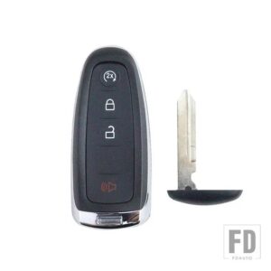 フォード 4/5ボタンキー FOB ハウジングキーケースシェルエッジエスケープ探検遠征フレックスフォーカスおうし座 C-MAX 2011 -2015 - 4 botton-FO38 Blade