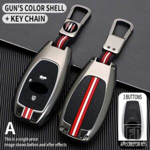 スバル BRZ レガシィインプレッサフォレスター WRX アウトバック XV CROSSTREK 2018-21 金属キーカバー FOB ケースシェル - A-Gun-ring