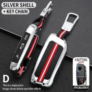 BMW I7 X7 735I 740I G07 IX I20 X1 U11 7シリーズ 740LI 735 G70 G09 XM U06 G81 I5 IX5 金属キーカバー FOB ケースシェル - key B-silver-ring