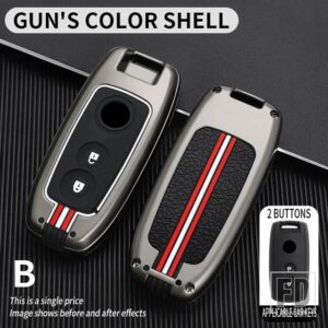スズキ SX4 SCH4 スウィフト 2007 2009 2010 GRAND VITARA SCORSS S-CROSS XL7 アクセサリー 2ボタン金属キーカバー FOB ケースシェル - B-gun-shell
