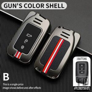 レクサス NX GS RX は ES GX LX RC 200 250 350 LS 450H 300H 金属キー FOB カバーケースシェルホルダーアクセサリー - 3BT-gun-shell