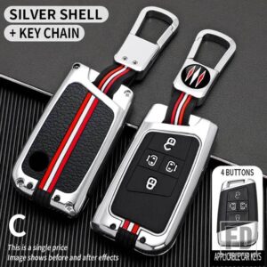 VW ティグアン MK2 MAGOTAN GTE パサート B8 CC VILORAN 330 380 MPV KEYCHIAN 2022 2023 金属キーカバー FOB ケースシェル - 4 bt-silver-ring