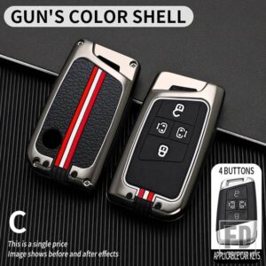 VW ティグアン MK2 MAGOTAN GTE パサート B8 CC VILORAN 330 380 MPV KEYCHIAN 2022 2023 金属キーカバー FOB ケースシェル - 4 bt-gun-shell