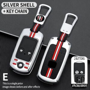 ホンダ シビックアコードジャズ CRV HRV CRZ アキュラ TL TSX ZDX RSX RSX 2 3ボタン金属キーカバー FOB ケースシェルアクセサリー - 2bt-silver-ring