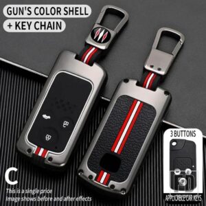 ホンダ アコードシビック CRV オデッセイ 2006-13-2015 2 3ボタン金属キーカバー FOB ケースシェル - 3BT- gun-ring
