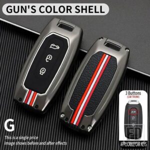 フォード テリトリー EV 3ボタン金属キーカバー FOB ケースシェルアクセサリー - G3-gun-shell