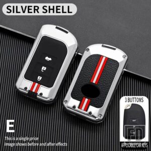 トヨタ ヤリス YARISL X ハイエース VIOS ヴァーソカムリカローラコントロールキーホルダーアクセサリー金属キーカバー FOB ケースシェル - 3BT-silver-shell
