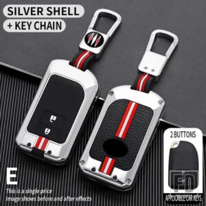 トヨタ ヤリス YARISL X ハイエース VIOS ヴァーソカムリカローラコントロールキーホルダーアクセサリー金属キーカバー FOB ケースシェル - 2bt-silver-ring